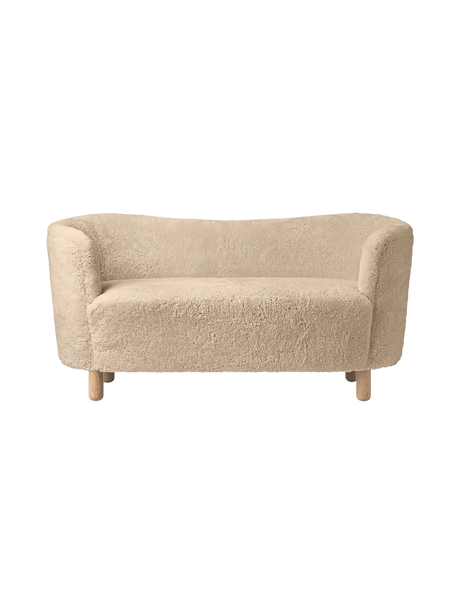 Mingle Sofa von Audo Copenhagen - Natural Oak - Sheepskin Honey - Jacobsen Plus