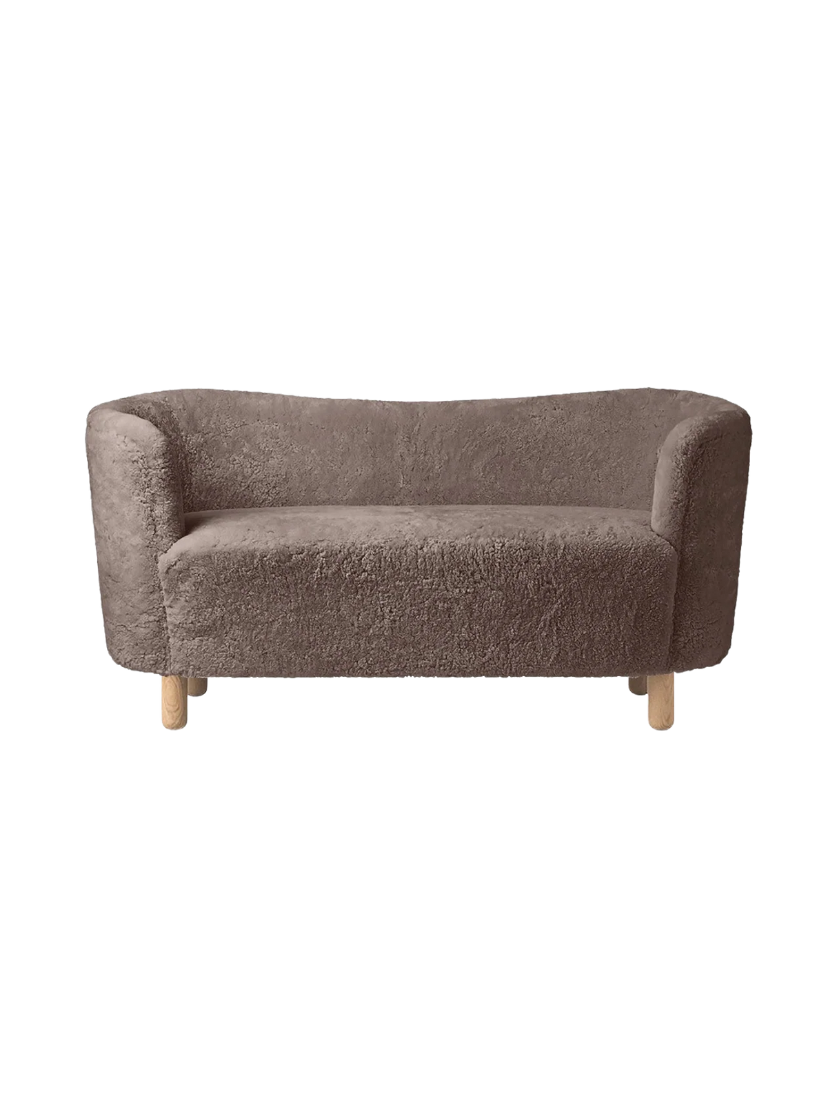Mingle Sofa fra Audo Copenhagen - Natural Oak - Sheepskin Sahara - Jacobsen Plus