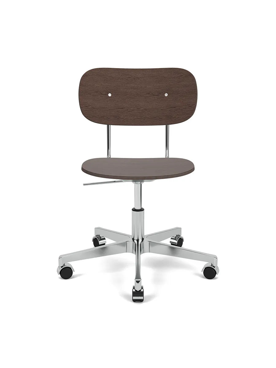 Co Task Chair u. Armlehne, Furnier von Audo Copenhagen - Dunkel gebeizte Eiche - Jacobsen Plus