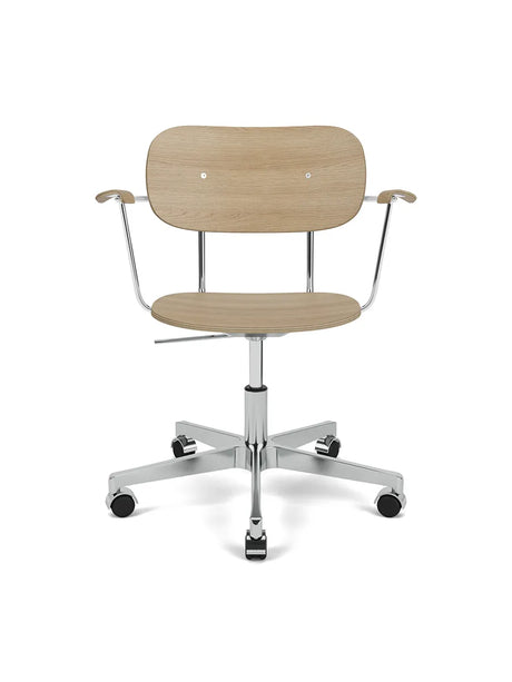 Co Task Chair m. Armlæn, finer fra Audo Copenhagen - Natural oak - Jacobsen Plus