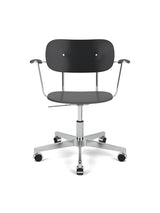 Co Task Chair m. Armlæn, finer fra Audo Copenhagen - Black oak - Jacobsen Plus