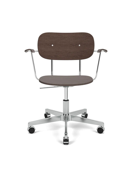 Co Task Chair m. Armlæn, finer fra Audo Copenhagen - Dark stained oak - Jacobsen Plus
