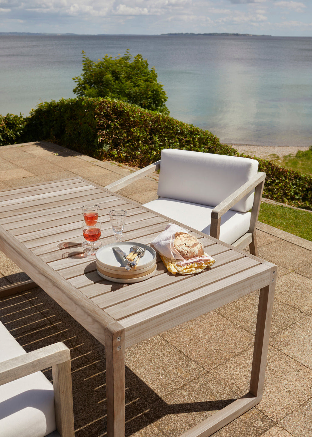 Skagerak Virkelyst Stuhl, White von Fritz Hansen