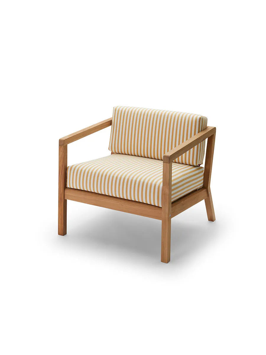 Skagerak Virkelyst Stuhl, Golden Yellow Stripe von Fritz Hansen - 1 - Jacobsen Plus