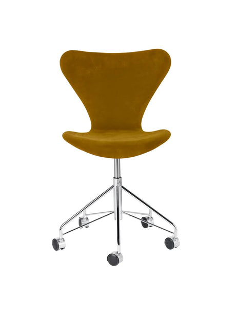 3117 Serie 7 Bürostuhl von Arne Jacobsen - Voll gepolstert / Belfast (Velour) / Soft Ocker - Jacobsen Plus