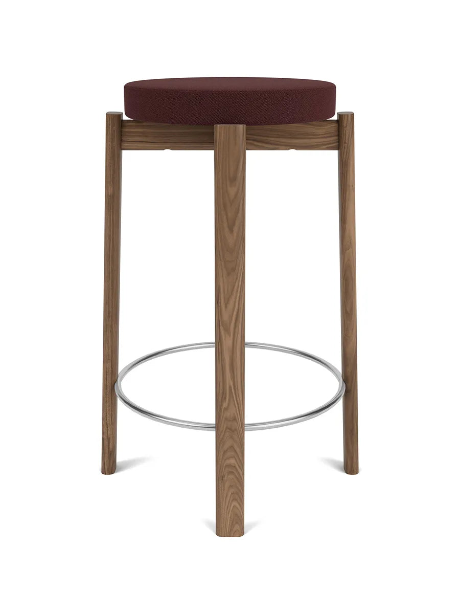 Passage Counter Stool, gepolstert von Audo Copenhagen - Walnuss - Vidar 0693 - Jacobsen Plus
