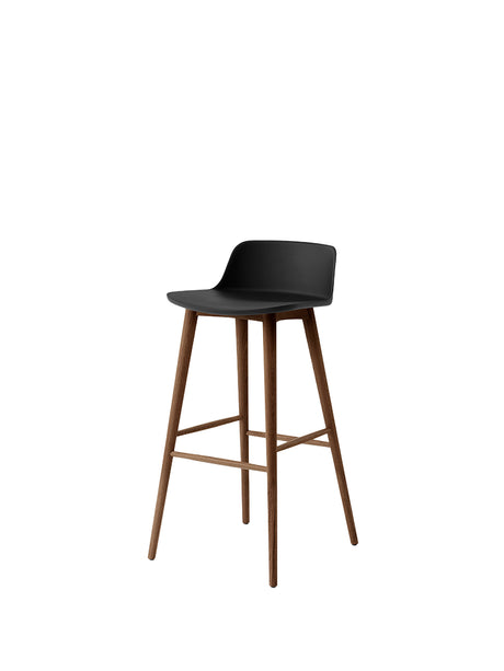 Rely HW123 Barhocker, Walnuss von &Tradition - Schwarz - Jacobsen Plus