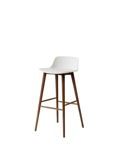 Rely HW123 Barhocker, Walnuss von &Tradition - Weiß - Jacobsen Plus