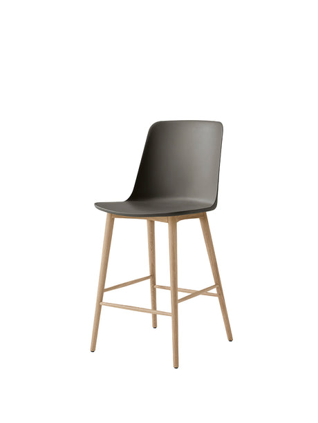 Rely HW128 Counter Chair, Eiche von &Tradition - Stone Grey - Jacobsen Plus