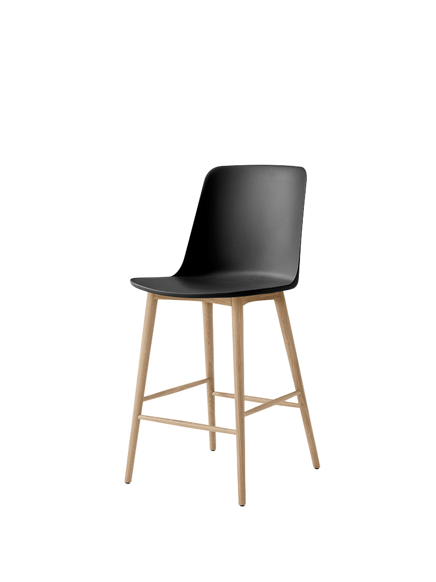 Rely HW128 Counter Chair, Eiche von &Tradition - Schwarz - Jacobsen Plus