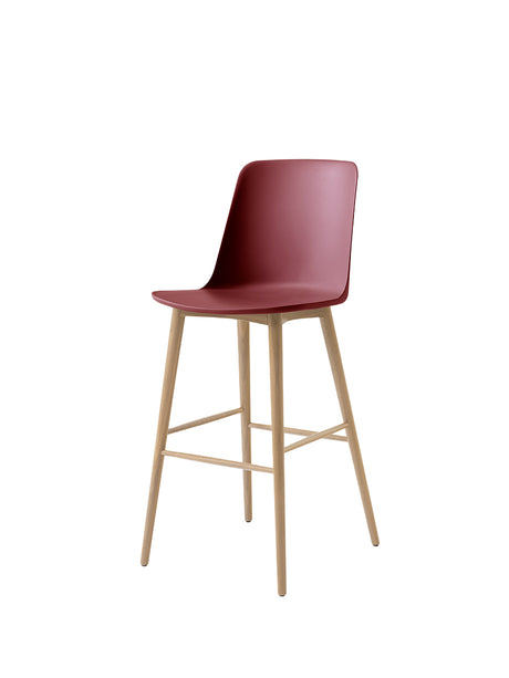 Rely HW133 Bar Chair, Eiche von &Tradition - Rotbraun - Jacobsen Plus