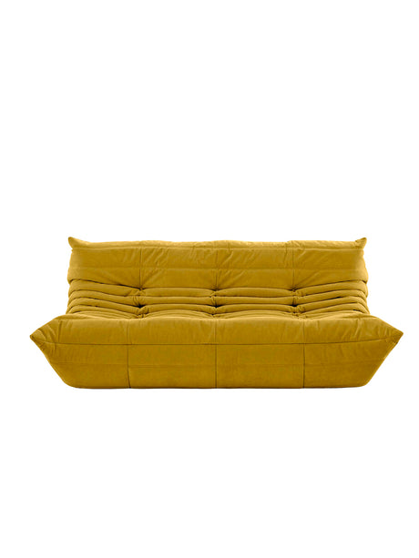 Togo Large Sofa fra Ligne Roset - Alcantara Curry Y116 - Jacobsen Plus