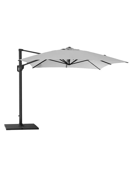 Hyde Luxe Sonnenschirm, 3x4 m inkl. Fuß von Cane-line - Anthrazit - Jacobsen Plus