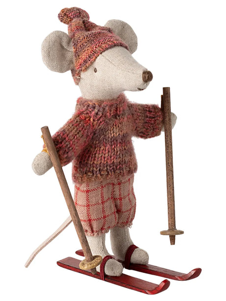 Wintermaus mit Ski, große Schwester von Maileg - 1 - Jacobsen Plus