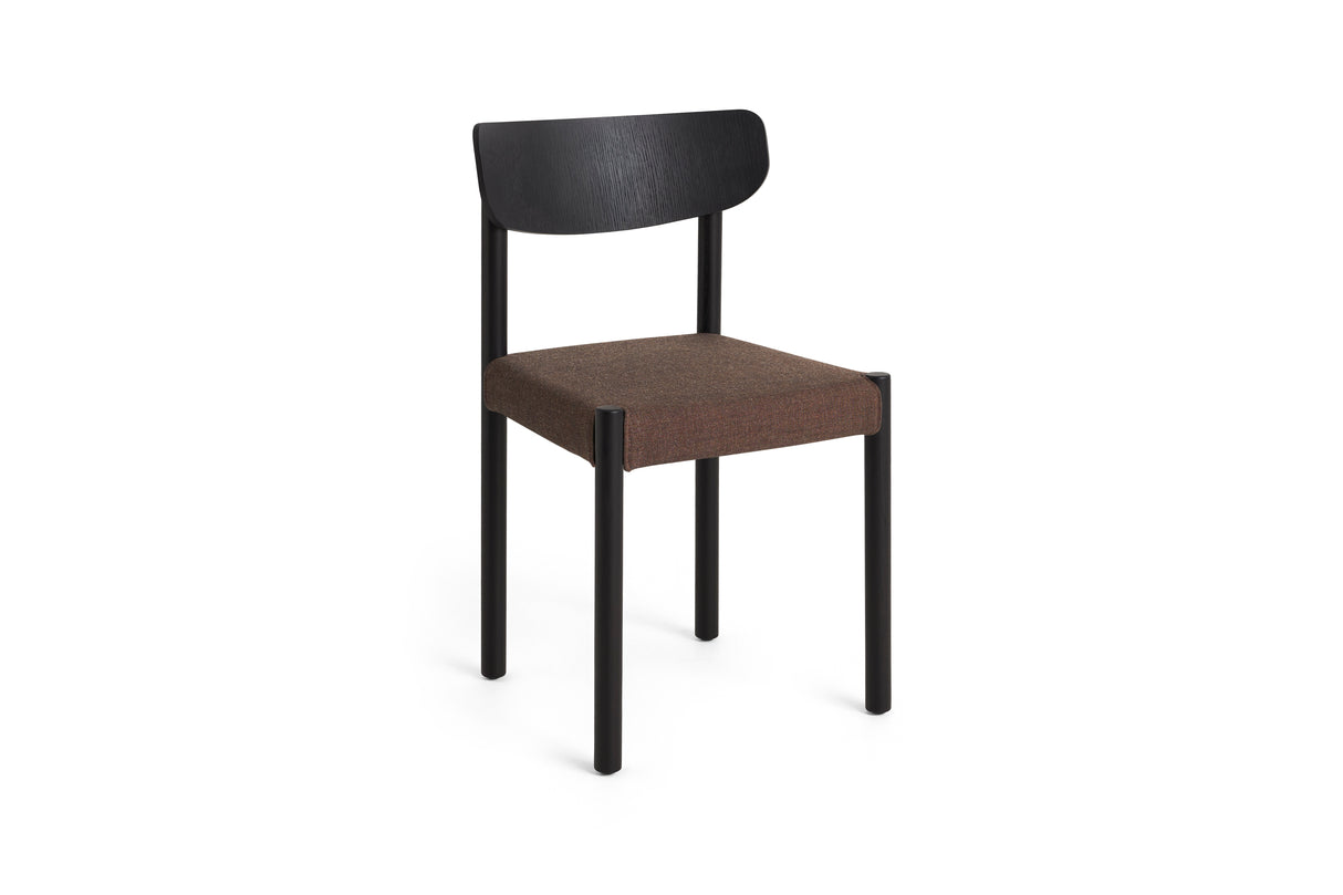 Pack Chair 11, schwarz lackiert Eiche von HAY - Sitz: Remix 356 - schwarz lackierte Eiche - Jacobsen Plus