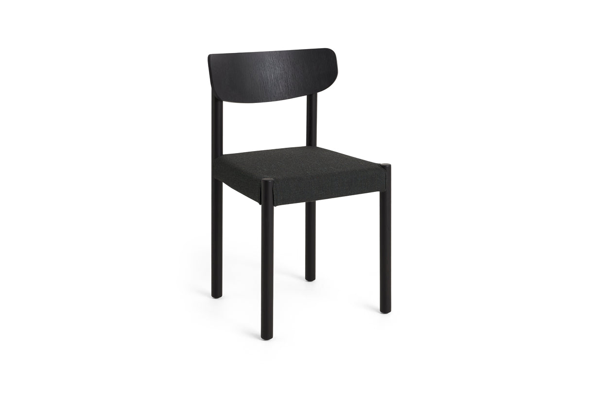 Pack Chair 11, schwarz lackiert Eiche von HAY - Sitz: Remix 973 - schwarz lackierte Eiche - Jacobsen Plus