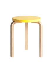 Stool 60, gelb lackiert von Artek
