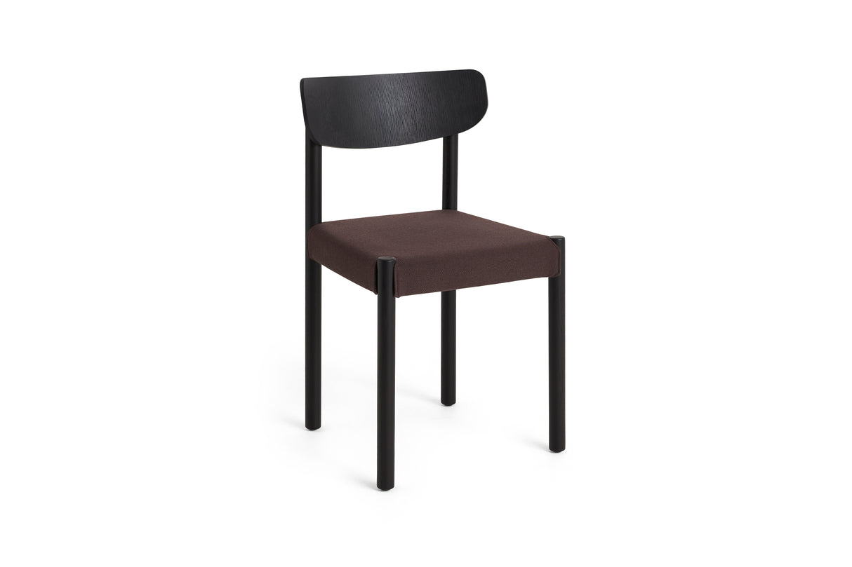 Pack Chair 11, schwarz lackiert Eiche von HAY - Sitzfläche: Steelcut 695 - schwarz lackierte Eiche - Jacobsen Plus