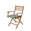Light apricot/dark green stripe