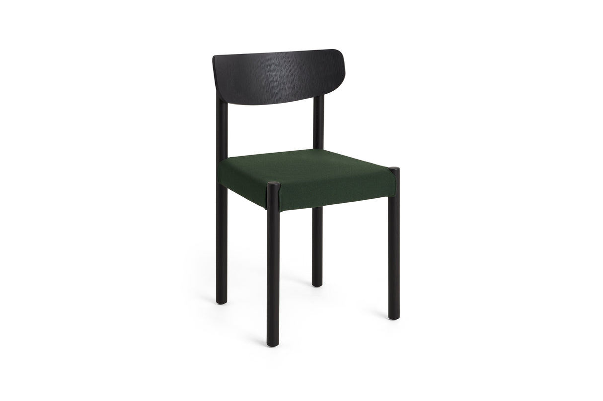 Pack Chair 11, schwarz lackiert Eiche von HAY - Sitz: Steelcut 975 - schwarz lackierte Eiche - Jacobsen Plus