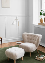 Little Petra inkl. Hocker, Sheepskin Moonlight von &Tradition - 2 - Jacobsen Plus