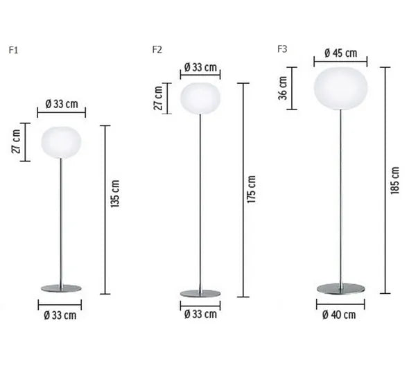 Glo-Ball F, Silver Stehleuchte von Flos - 6 - Jacobsen Plus