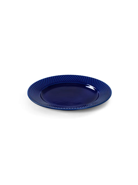 Rhombe Teller, dunkel Blau Ø23 cm von Lyngby Porcelæn - 4 - Jacobsen Plus