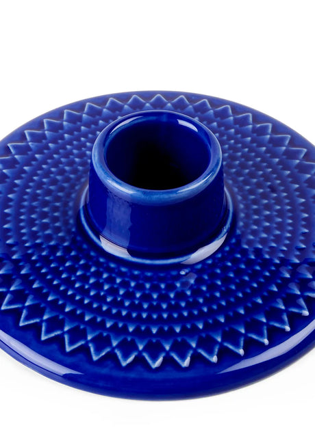 Rhombe Kronkerzenständer fra Lyngby Porcelæn - Blau - Jacobsen Plus