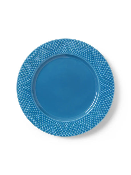 Rhombe Teller, Blau Ø27 cm von Lyngby Porzellan - 1 - Jacobsen Plus