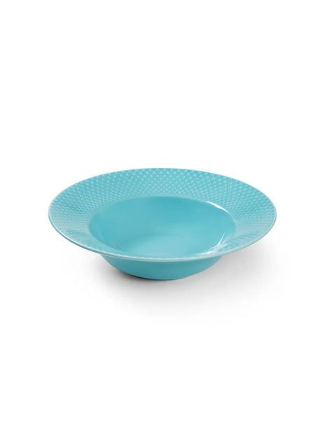 Rhombe tiefer Teller, türkis Ø24,5 cm von Lyngby Porcelæn - 4 - Jacobsen Plus