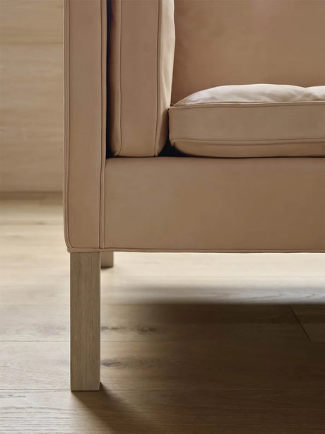 2212 Sofa von Børge Mogensen - Eiche geseift / Ledergruppe 2 - Jacobsen Plus