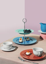 Rhombe tallerken, terracotta Ø23 cm fra Lyngby Porcelæn - 2 - Jacobsen Plus