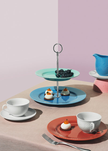 Rhombe Teller, terracotta Ø23 cm von Lyngby Porzellan - 2 - Jacobsen Plus