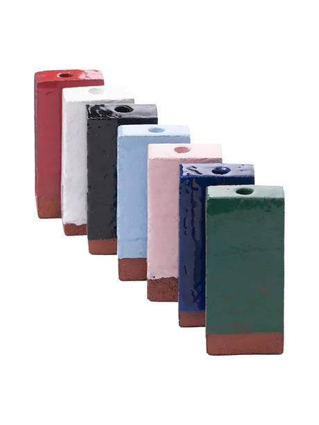 A Single Brick Kerzenhalter, dunkelblau von NIKO JUNE - 2 - Jacobsen Plus