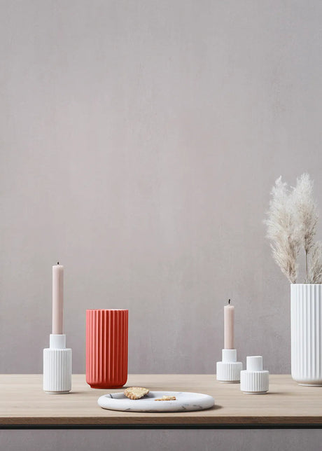 Lyngbyvase in Rot, H15,5 cm von Lyngby Porcelæn - 2 - Jacobsen Plus