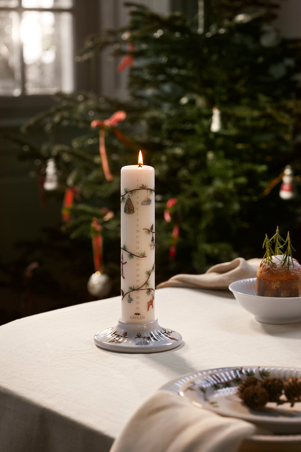 Kähler - Hammershøi Christmas Bloklysestage, Ø13 cm - 2 - Jacobsen Plus