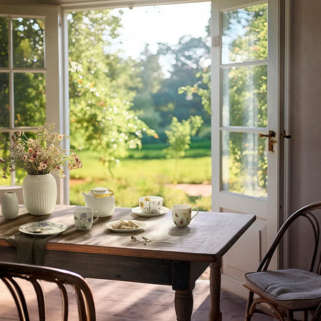 Hammershøi Summer Teller Ø22 cm, Vergissmeinnicht von Kähler - 4 - Jacobsen Plus