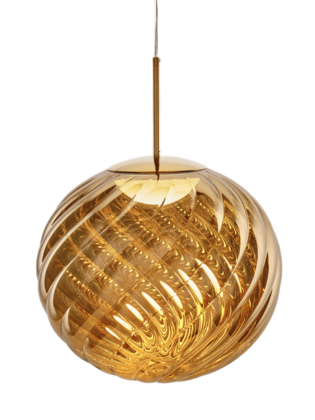 Whirl Pendelleuchte, LED von Tom Dixon - 45 cm Goldfarbener Schirm - Jacobsen Plus