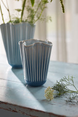 Hammershøi Unfold vase, blå fra Kähler - 3 - Jacobsen Plus
