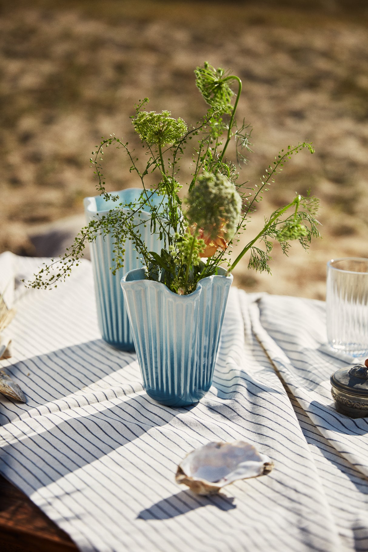 Hammershøi Unfold vase, blå fra Kähler - 6 - Jacobsen Plus