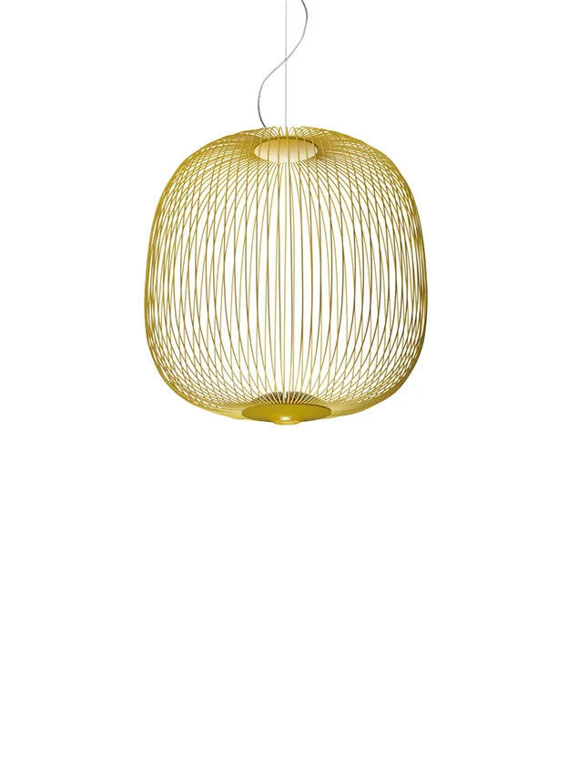 Spokes 2 Pendelleuchte von Foscarini - Zwischen / Gold / LED - ohne Dimmer - Jacobsen Plus