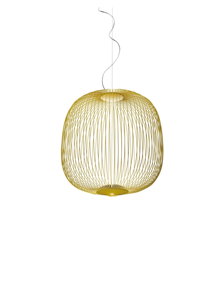 Spokes 2 Pendelleuchte von Foscarini - Klein / Gold / LED - ohne Dimmer - Jacobsen Plus