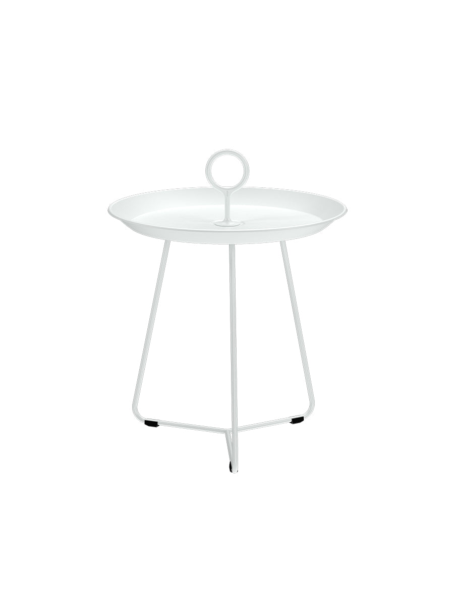 Eyelet Tray Table, Ø45 cm fra Houe - Muted White - Jacobsen Plus
