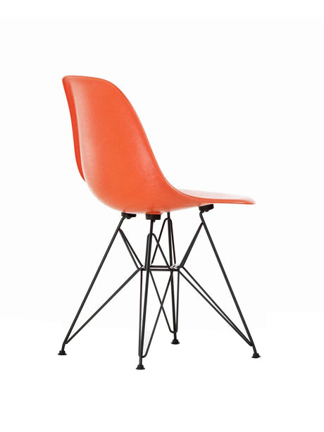 Eames Fiberglass Chair DSR, schwarz lackiert von Vitra - Eames Sea Foam Green - Jacobsen Plus