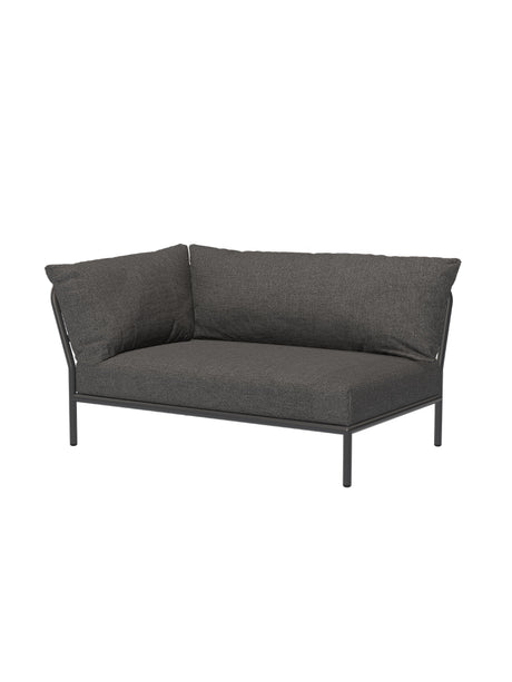 Level 2 Sofamodul, links von Houe - Dark Grey Basic - Jacobsen Plus