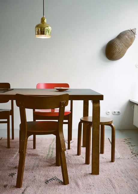 Stool E60, walnuss gebeizt von Artek - 2 - Jacobsen Plus