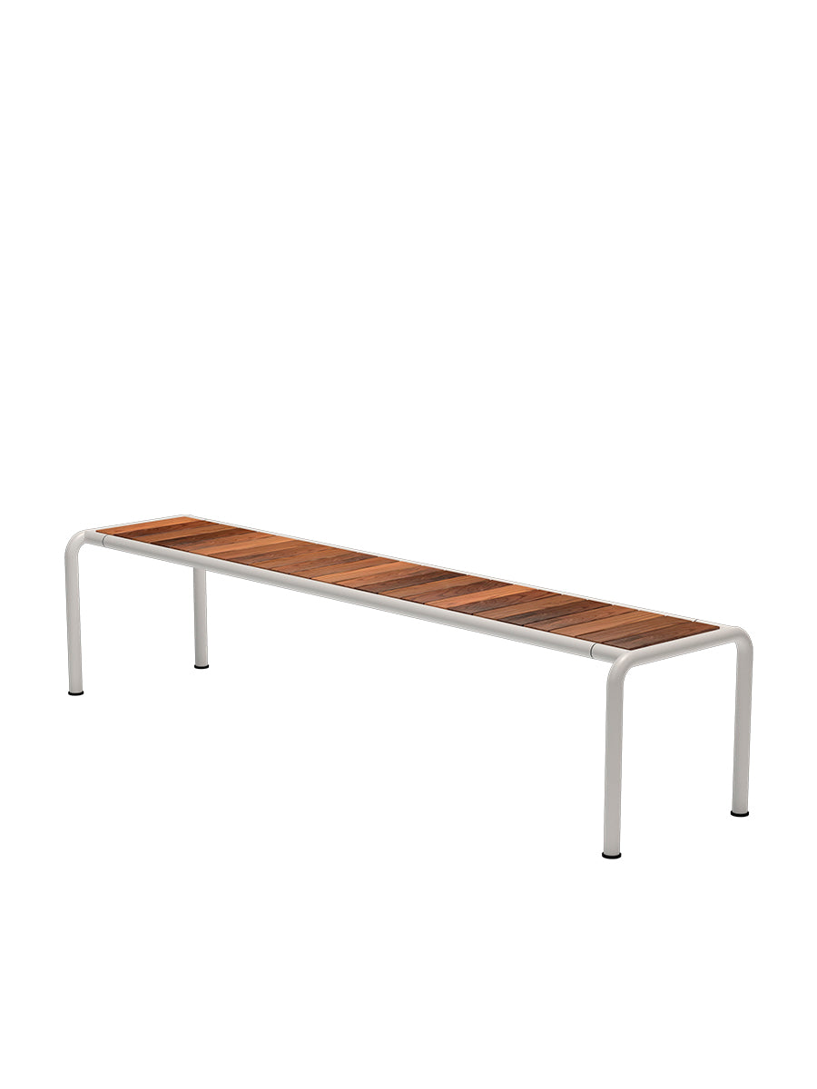 Avanti Bench, Long fra Houe - Muted White stel - Thermo ask sæde - Jacobsen Plus