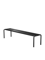 Avanti Bench, Long fra Houe - Black stel - Black aluminium sæde - Jacobsen Plus
