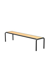 Avanti Bench, Long fra Houe - Black stel - Fyrretræ sæde - Jacobsen Plus
