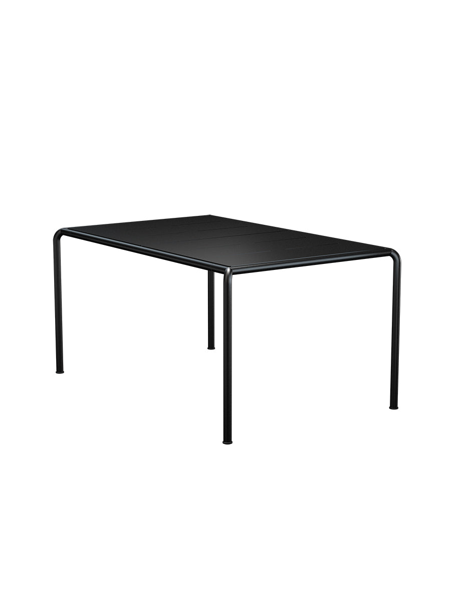 Avanti Dining table 153 x 98 cm fra Houe - Black stel - Black aluminium bordplade - Jacobsen Plus